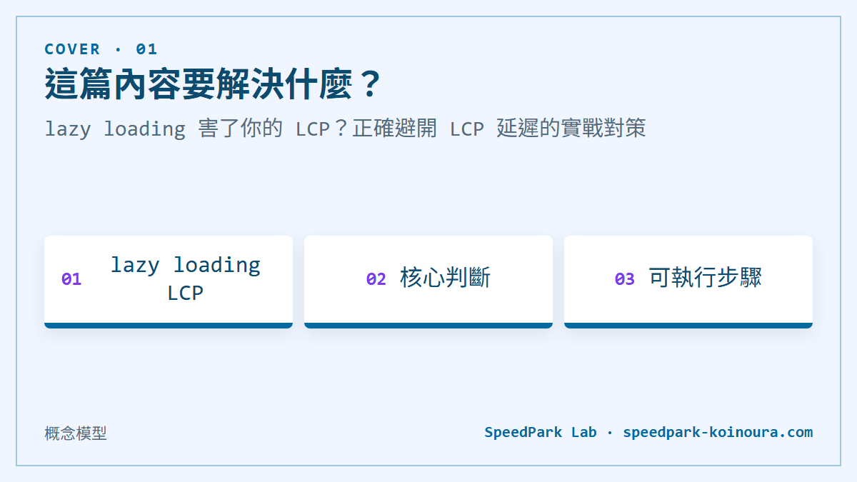 lazy loading 害了你的 LCP？正確避開 LCP 延遲的實戰對策
