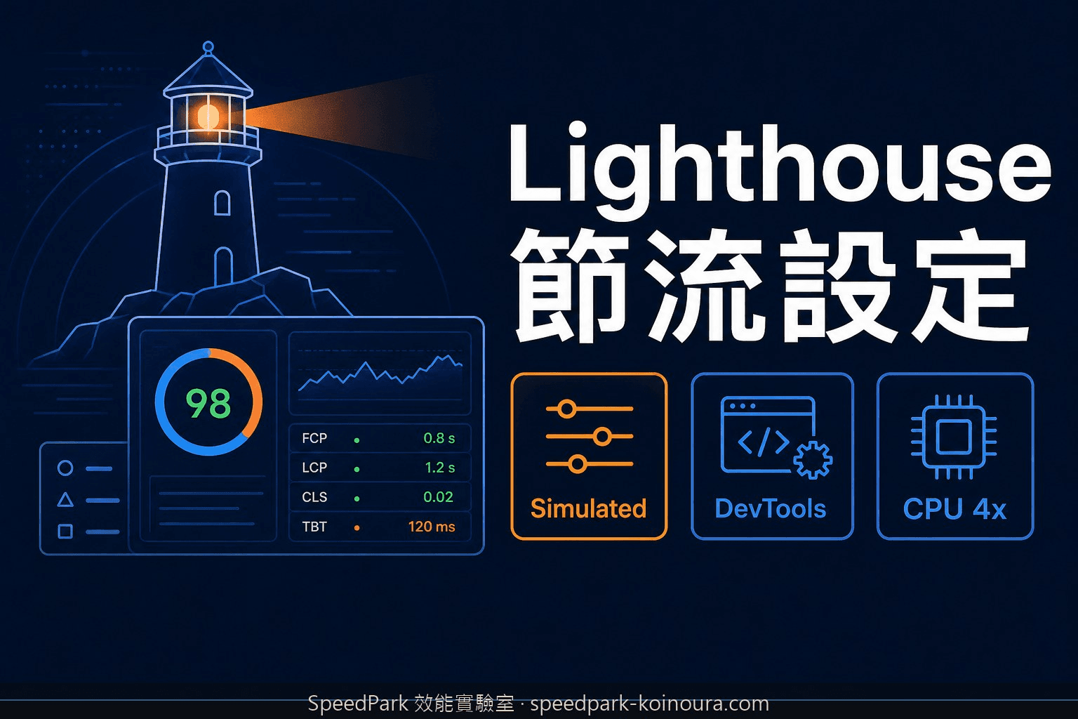 Lighthouse 節流設定：三種方法完整說明，含 CPU 乘數與網路參數