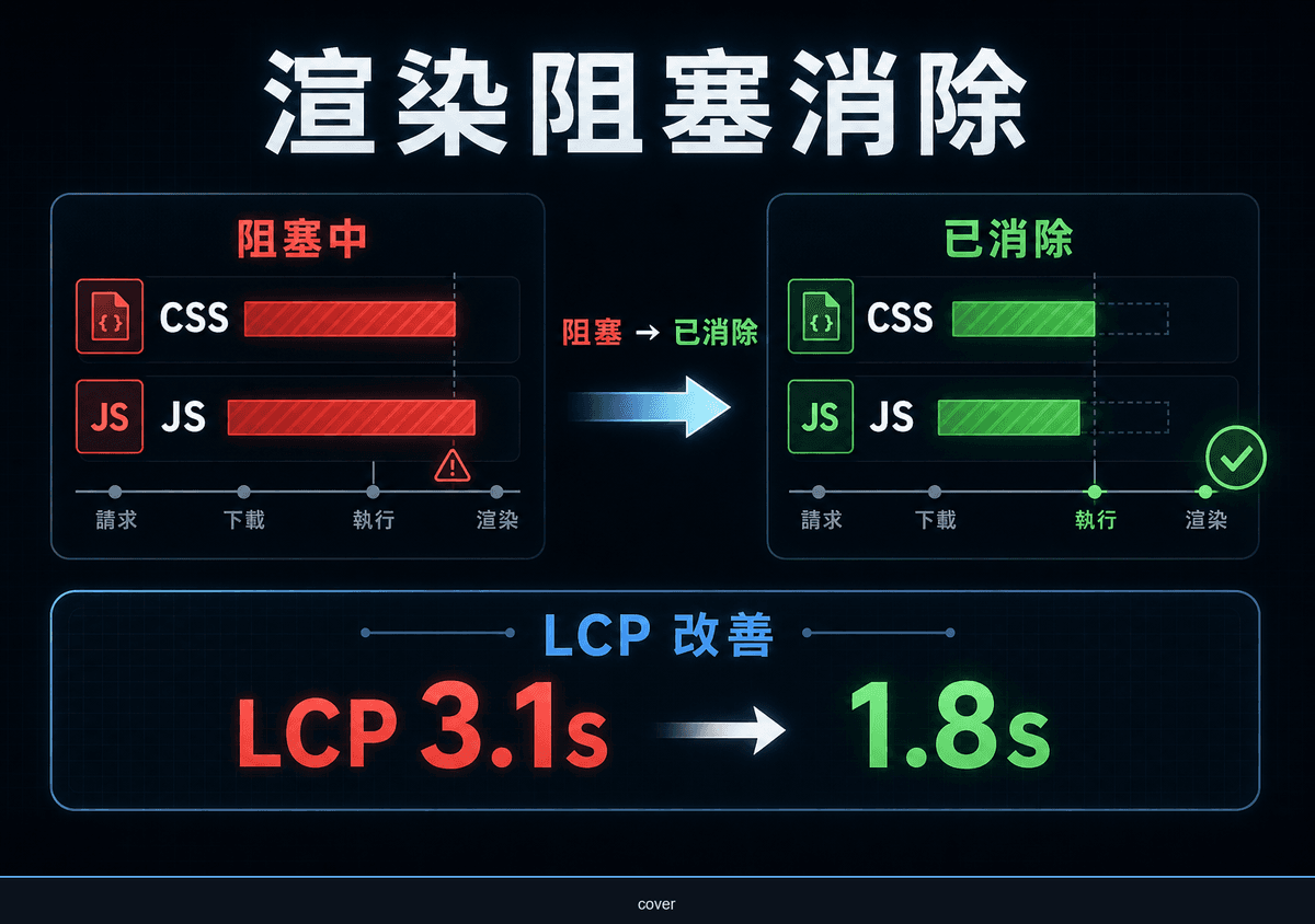 Render Blocking 渲染阻塞怎麼消除：CSS 和 JS 完整修復指南